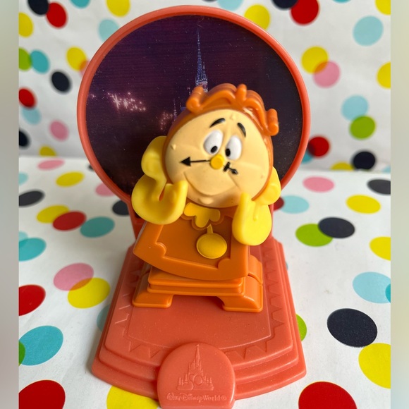 McDonald's Toys 22 Disney Beauty And The Beast Cogsworth Mcdonalds